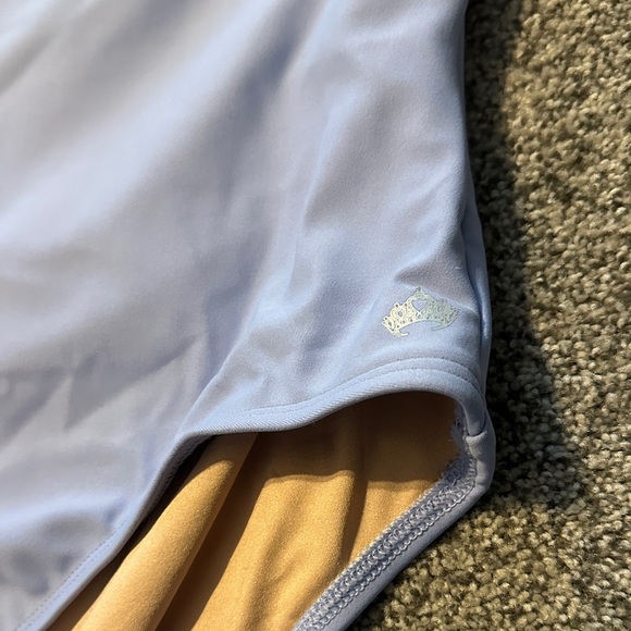 MARIA NWT periwinkle  halter leotard - Picture 3 of 8